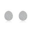 COINS SHINE Earrings | Сережки круглі з вставками з фіанатів