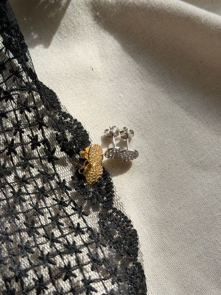 COINS SHINE Earrings | Сережки круглі з вставками з фіанатів з позолотою Earrings01g фото