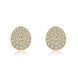 COINS SHINE Earrings | Сережки круглі з вставками з фіанатів з позолотою Earrings01g фото 1