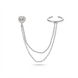 HEART Earrings-Cuff | Срібна сережка-каф у формі серця з позолотою Cuff12 фото 5