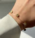 COINS SHINE Bracelet | Браслет з позолотою з п&rsquo;ятьма круглими підвісками, декорованими фіанітами Bracelet01g фото 2