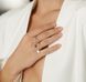 BLISS Ring | Срібна каблучка-ланцюжок з рухомою круглою підвіскою з позолотою Ring01g фото 7