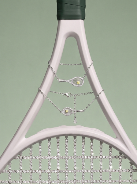 TENNIS RACKET Necklace | Підвіска з елементом у формі тенісної ракетки  [Передзамовлення. Очікується з 5-го листопада]  Necklace11 фото