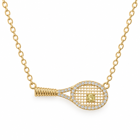 TENNIS RACKET Necklace | Підвіска з елементом у формі тенісної ракетки  [Передзамовлення. Очікується з 10-го жовтня]  Necklace11g фото