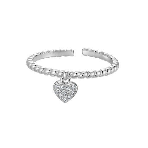 AMOR Ring | Срібна каблучка з серцем Ring03 фото