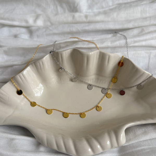 COINS Necklace | Срібна підвіска з невеликими круглими елементами Necklace02 фото