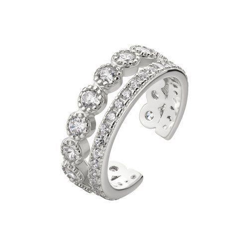 BALANCE  Cuff | Срібний каф подвійний з камінцями Cuff04 фото