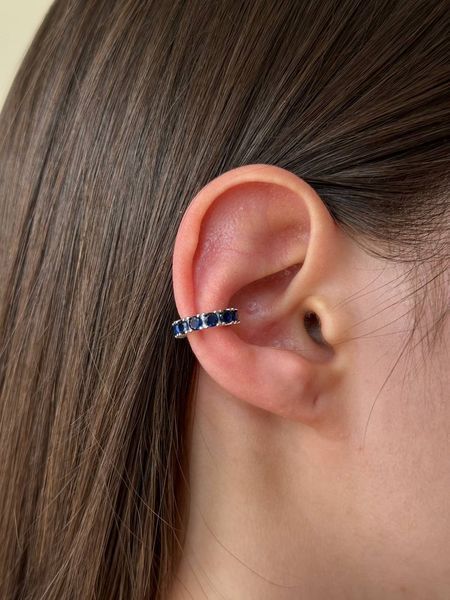 ELEGANCE Cuff | Каф з синіми камінцями Cuff15 фото
