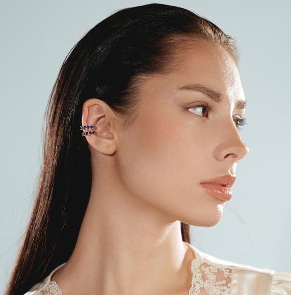 ELEGANCE Cuff | Каф з синіми камінцями Cuff15 фото