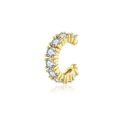 ELEGANCE Cuff | Каф з прозорими камінцями з позолотою  [Передзамовлення. Очікується з 18-го вересня]  Cuff15 фото