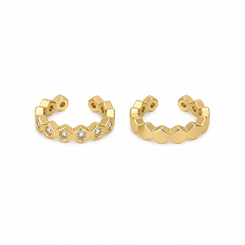 SERENITY Cuff | Комплект з двох срібних каф з позолотою Cuff01 фото
