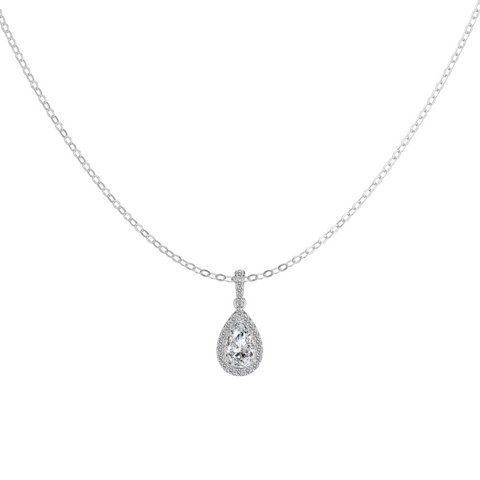 PEAR CUT Necklace | Підвіска срібна  з виразним каменем  [Передзамовлення. Очікується з 10-го жовтня]  Necklace09 фото