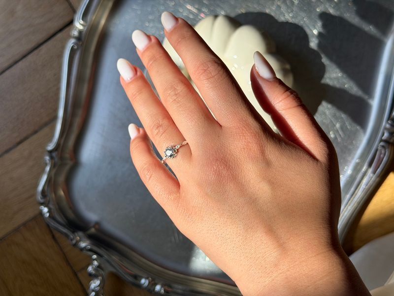 SKY Ring | Срібна каблучка з блакитним камінцем Ring04 фото