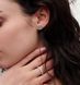 GRACE Earrings | Сережки круглі з вставками з фіанатів 2456 фото 2
