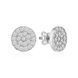 GRACE Earrings | Сережки круглі з вставками з фіанатів 2456 фото 1