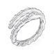SERPENTI Ring | Срібна каблучка з фіанітами Змія