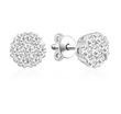 SHINE Earrings | Сережки круглі з вставками з фіанатів 20885 фото