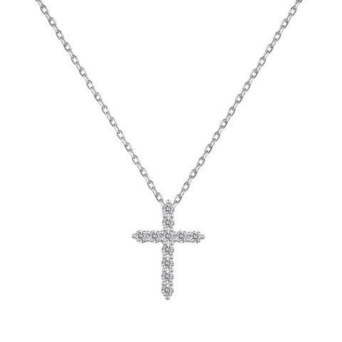 BIG CROSS Necklace | Підвіска срібна з хрестиком  [Передзамовлення. Очікується з 31-го жовтня]  Necklace07 фото