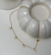 COINS SHINE Necklace | Срібна підвіска з невеликими круглими елементами з позолотою з камінцями Necklace03g фото 2