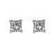 PRINCESS CUT Earrings | Сережки з квадратним каменем 8 мм Earrings04 фото 1