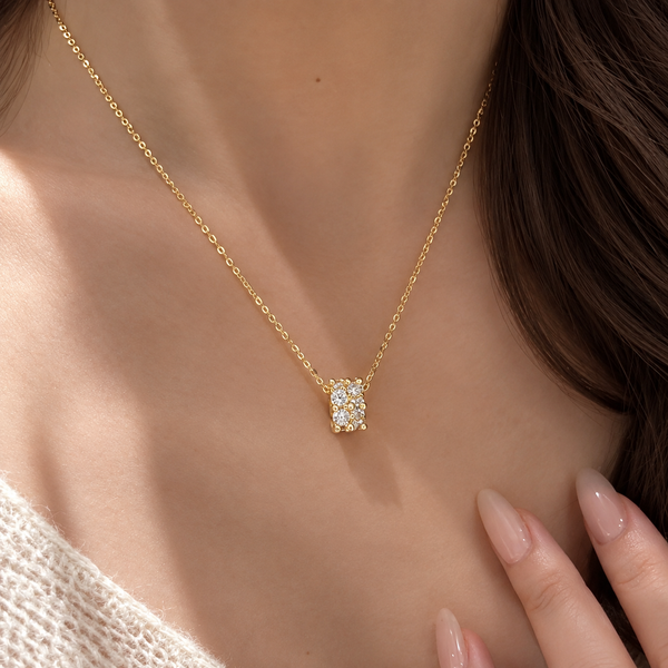 FLOW Necklace | Підвіска срібна з рухомим елементом з позолотою  [Передзамовлення. Очікується з 10-го жовтня]  Necklace10g фото